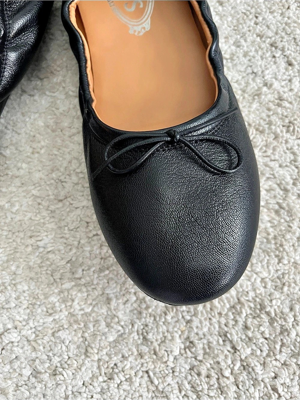 Tod's Women’s Gommino Bow-Detailed Leather Ballerina Flats Black EU 38 - Picture 6 of 14